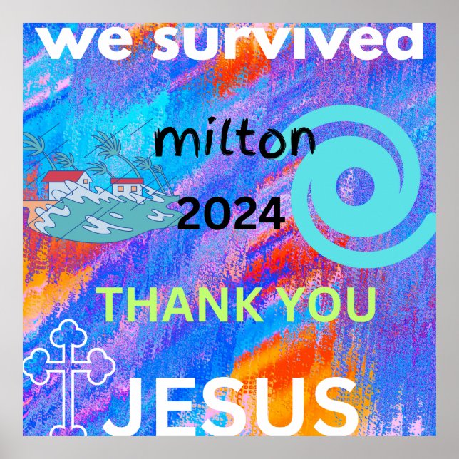 vi överlevde milton 2024 poster (Framsidan)