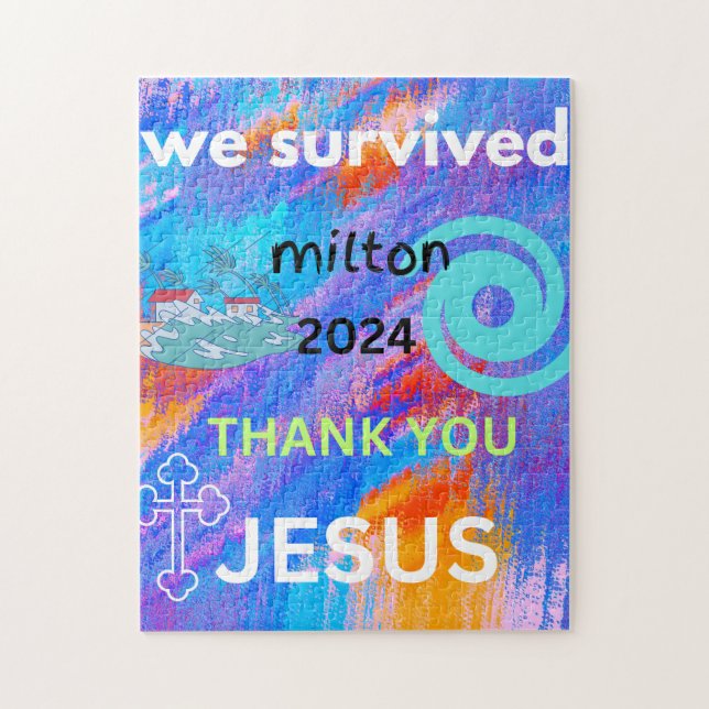 Vi överlevde milton 2024 pussel (Vertikal)