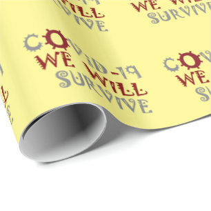 Vi Överlever COVID-19 - Styrka och motståndskraft Presentpapper