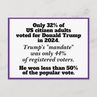Vi Överväldigar Dem Inga Kungar Anti-Trump Protest Vykort