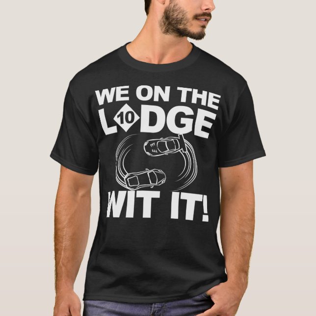 Vi på Lodge med det Shirt Detroit Freeway Lodge T (Framsida)