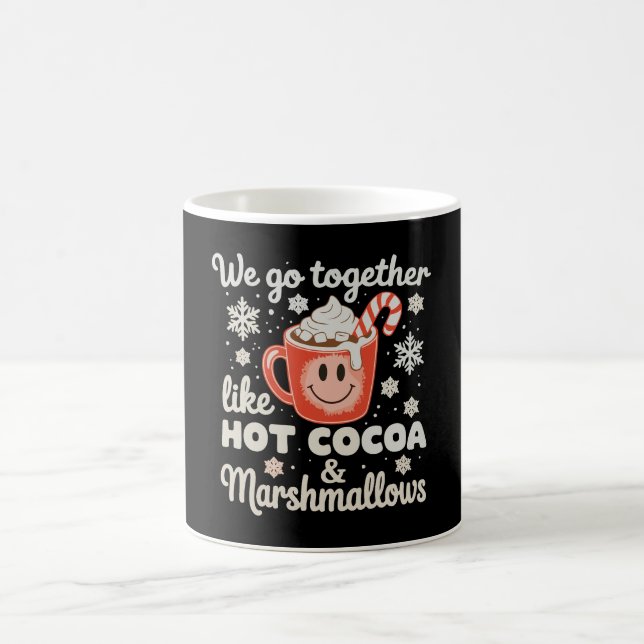 Vi passar ihop som Marshmallows för het choklad Xm Kaffemugg (Center)