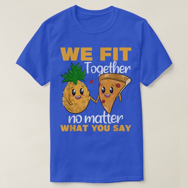 Vi passar ihop Valentines day för par av ananas T Shirt (Design framsida)