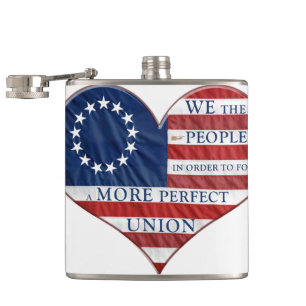 Vi, People American Flagga Heart Fickplunta
