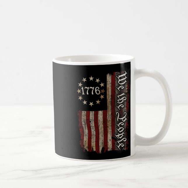 Vi People Amerikansk historia 1776 Independence D Kaffemugg (Höger)