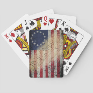 Vi People Betsy Ross Vintage American Flagga Casinokort
