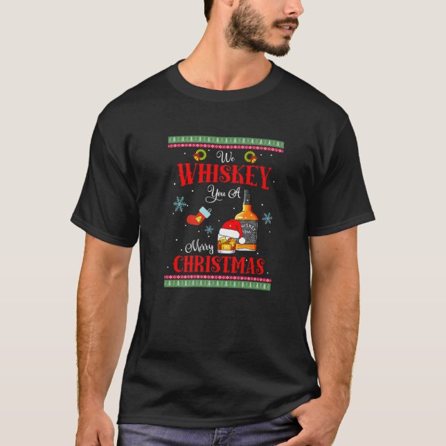 Vi piskar dig en God jul som dricker Santa Lo T Shirt (Framsida)