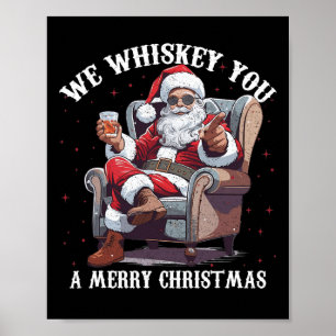 Vi piskey åt dig en God jul från Santa Poster