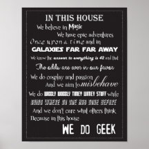 Vi Poster Geek - B/W