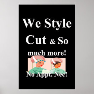 Vi Poster Stil cut Beauty Salon