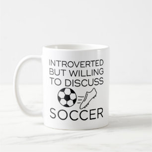Vi presenterade, men vill diskutera fotboll kaffemugg
