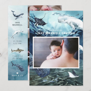 Vi presenterar   Ocean Baby Födelsekungörelse