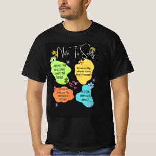 Vi presenterar vår "självanteckning" - retro Motiv T Shirt