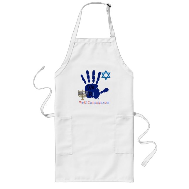 Vi R1 Jewish Hand Apron Långt Förkläde (Framsidan)