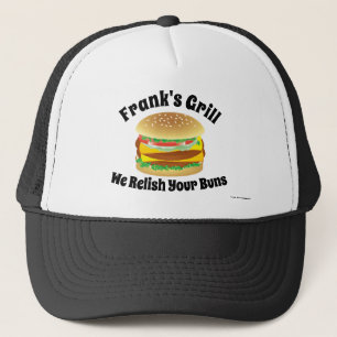 Vi Reliderar din Buns Funny Hamburger Keps