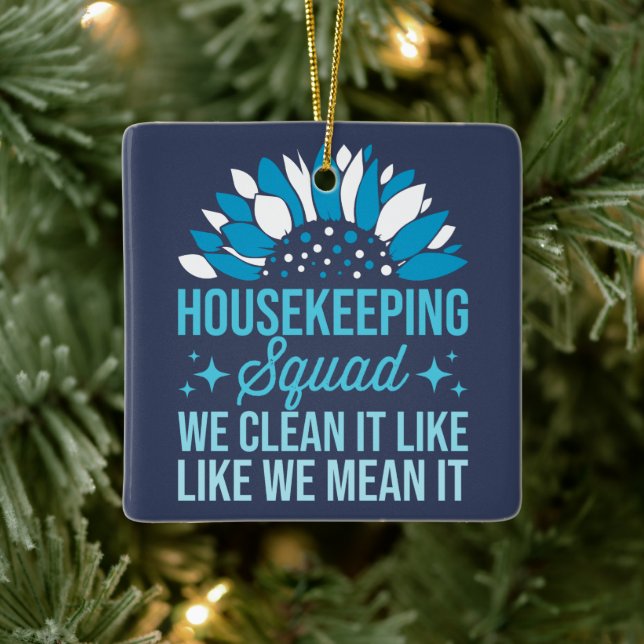 Vi rengör det som huset Städning Julgransprydnad Keramik (Träd)