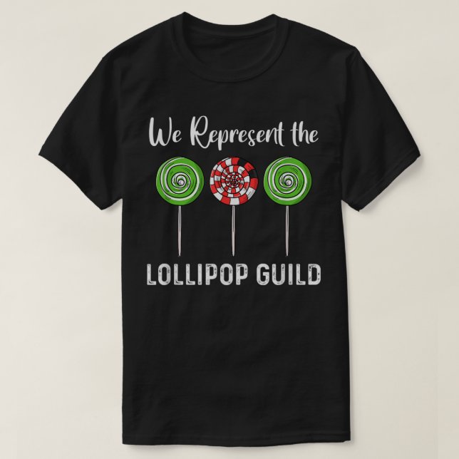 Vi representerar Lollipop Guild-guiden för Oz T Shirt (Design framsida)
