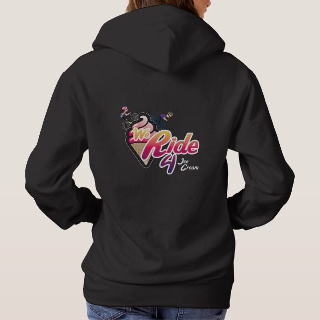 Vi ride 4 iskräm - sötskjorta t shirt (Baksida)