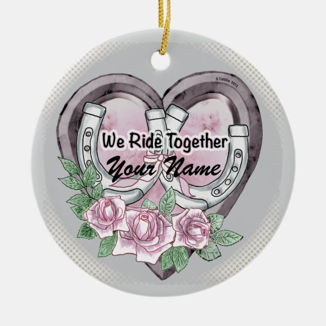 vi rider tillsammans ornament (Framsidan)