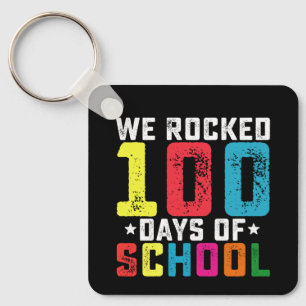 Vi rockade 100 dagar i skolan lärare elev nyckelring