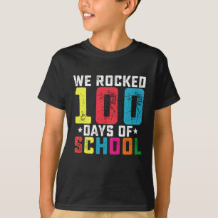Vi Rockade 100 Dagar i Skolan Lärare Elev T Shirt