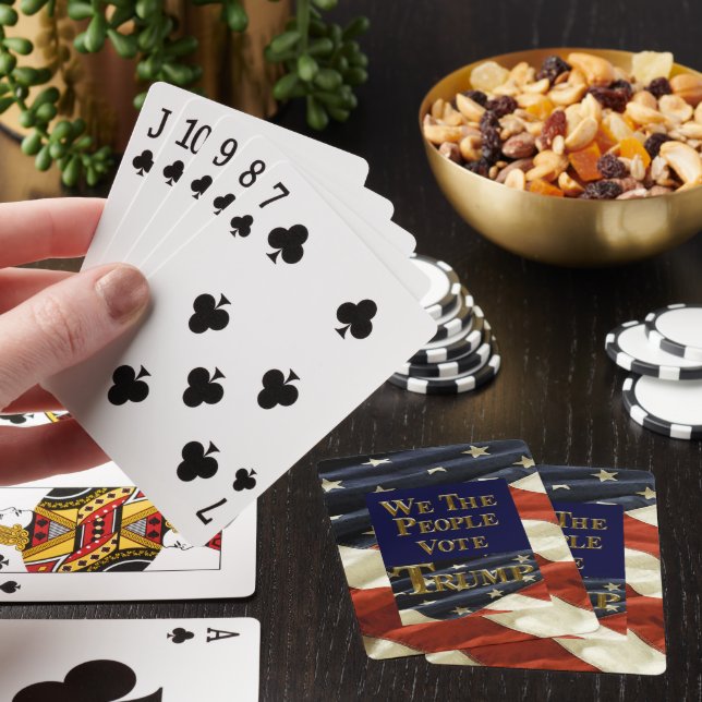 VI RÖSTAR MÄNNISKORNA TRUMP CASINOKORT (På plats)