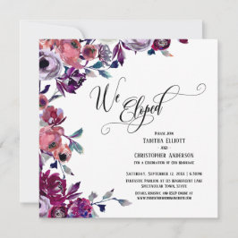 Vi Rymde Blomstrande Skrift Fet Blommor Inbjudningar