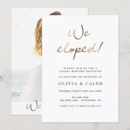 Vi rymde! Bröllopsfestinladan Inbjudningar