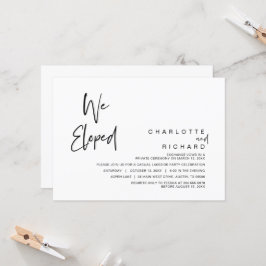 Vi rymde, Bröllopsfirande Inbjudningar