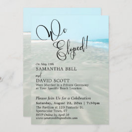 Vi rymde! Krusid Sand Akvablå Vatten Strandfestiva Inbjudningar