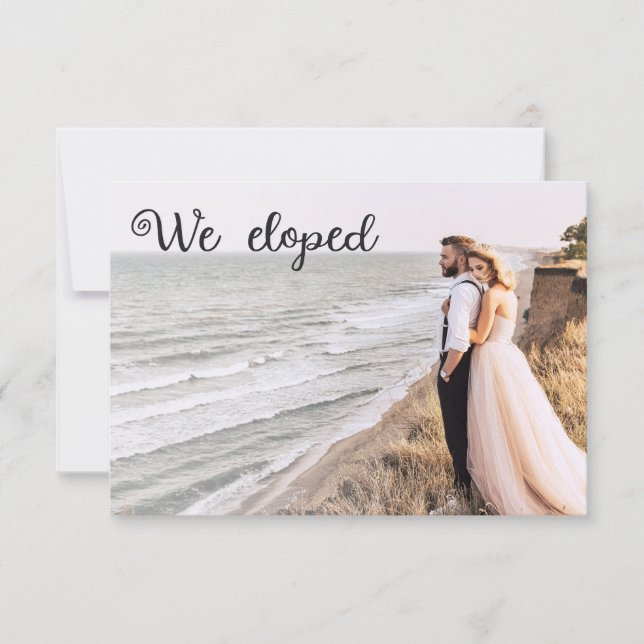 Vi rymde modern minimalistisk 2 fotos informations (Framsida)