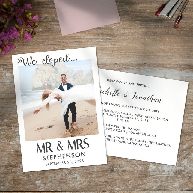 Vi rymde modern minimalistisk fotomeddelande (Skapare uppladdad)