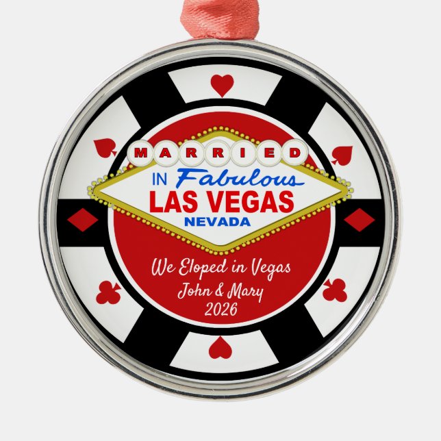 Vi rymde till Vegas Prydnad 2026 Julgransprydnad Metall (Framsidan)
