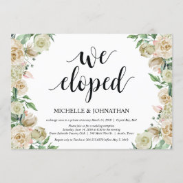 Vi rymmer, Bröllopsfirande Inbjudningskort