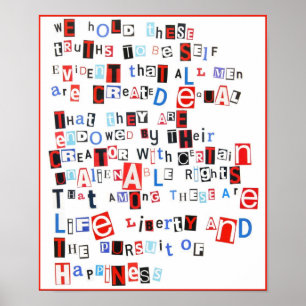 Vi rymmer dessa sanningar… poster