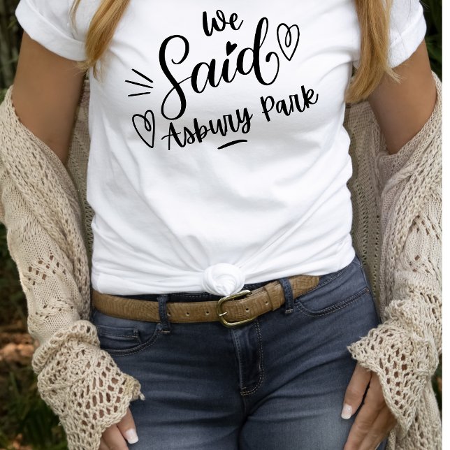 Vi Sa Asbury Park Vita Roliga Sängkammarparty  T Shirt (Skapare uppladdad)