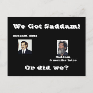 Vi Saddam, eller har vi? Vykort