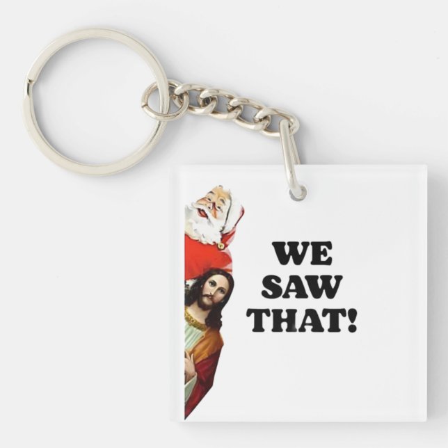 VI SÅG DET! Santa och Jesus tittar alltid på (Framsidan)