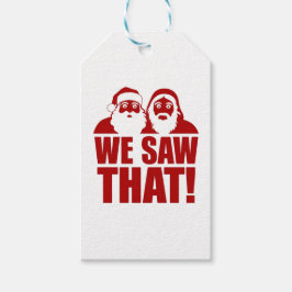 VI SÅG DET! Santa och Jesus tittar alltid på Presentetikett