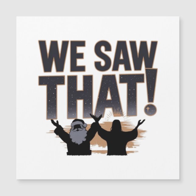 VI SÅG DET! Tomte och Jesus ser alltid allt (Framsida)