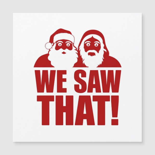 VI SÅG DET! Tomte och Jesus ser alltid på (Framsida)