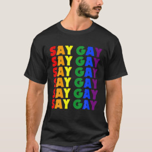 Vi säger Gay pride - LGBT Florida Proud Clothing T Shirt