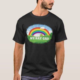 Vi säger Gay pride Parad Rainbow Florida T Shirt