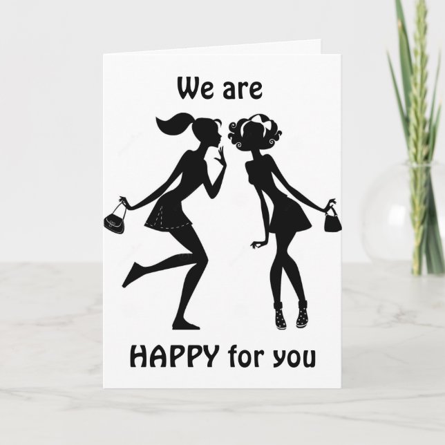 VI SÄGER "GRATTULERAR" & VI KOMMER ATT SAVNA DIG! KORT (Framsida)