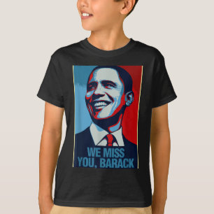 Vi saknar dig Barack Obama Porträtt T-shirt.png T Shirt