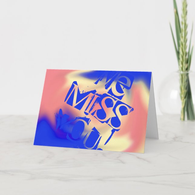 Vi saknar dig! kort (Framsida)