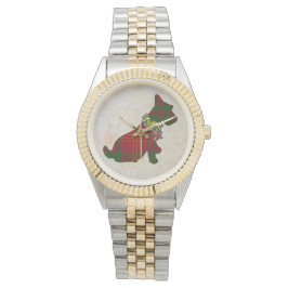 Vi Scottie Hund Merry Ruff! Ruff! Armbandsur