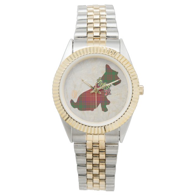 Vi Scottie Hund Merry Ruff! Ruff! Armbandsur (Framsida)