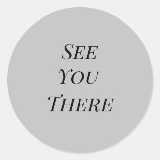 Vi ses där kuvertdekal runt klistermärke