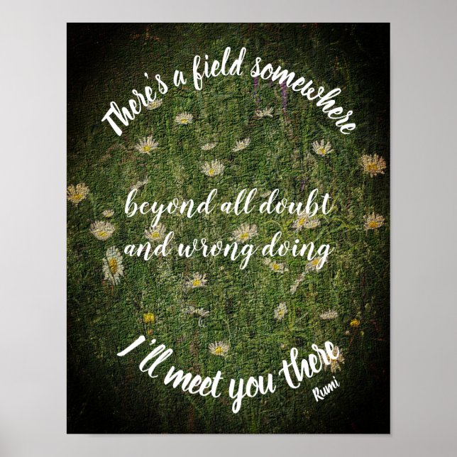 Vi ses där Rumi inspirationsoffert Poster (Framsidan)